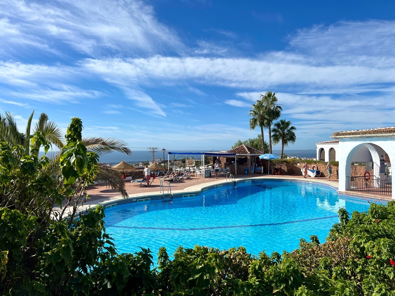 Nerja pool with sea view